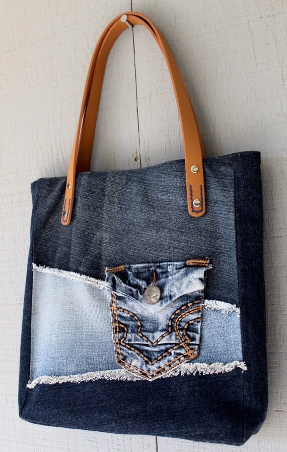 frayed woven tote bag