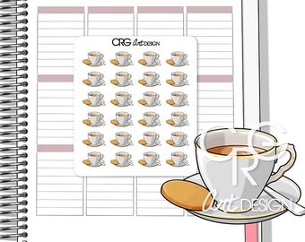 Tea Cup Stickers | Planner Erin Condren Plum Planner Filofax Sticker
