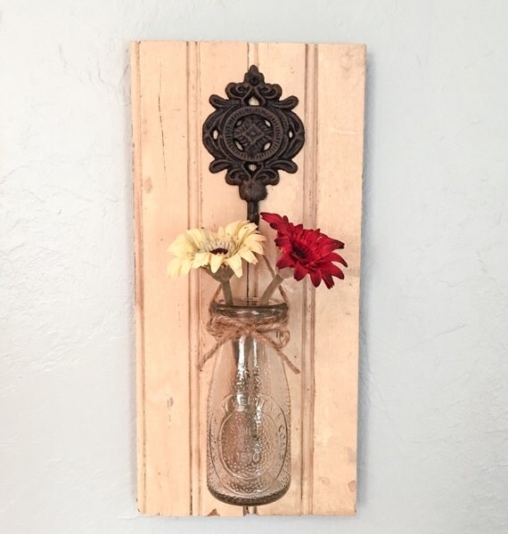 Milk bottle vase wall vase wall sconce milk bottle sconce