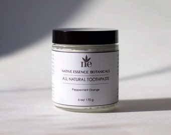 Natural Toothpaste - Xylitol Toothpaste - Vegan Toothpaste - Whitening Toothpaste - Peppermint - Dental Hygiene - Teeth Whitening