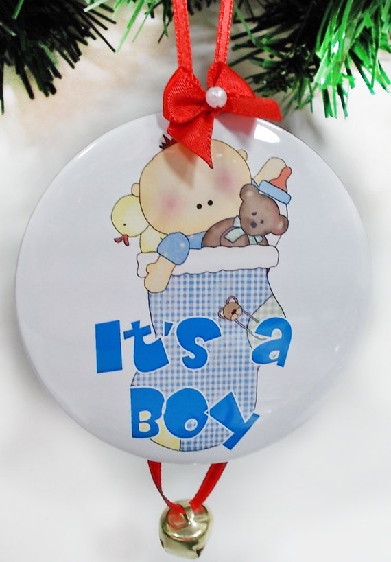 items similar to christmas ornament it s a boy with ribbon items similar to christmas ornament it s a boy with ribbon