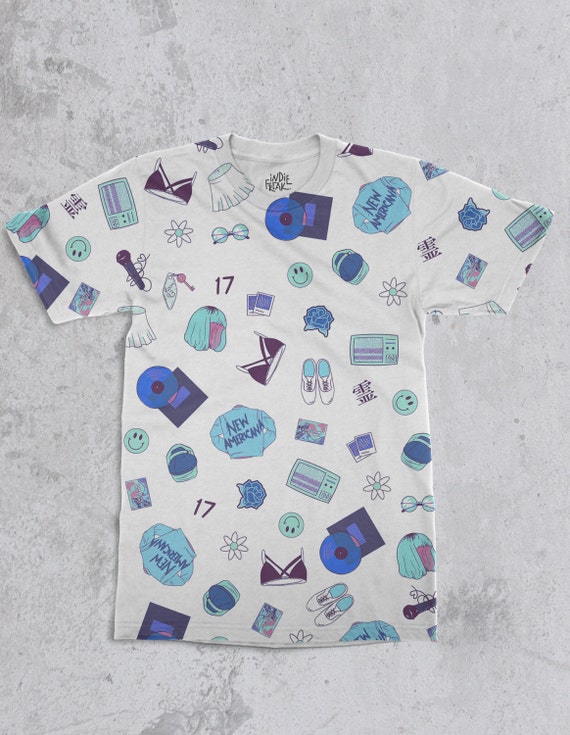 Hals Mini Print Shirt by IndieFreakShopEtsy on Etsy