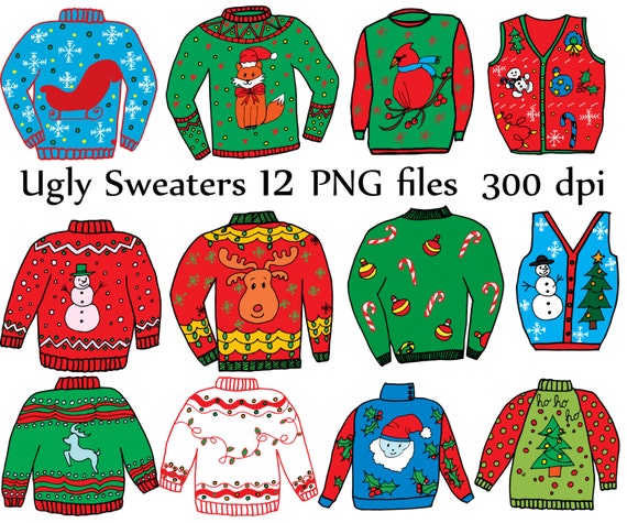 free ugly christmas sweater clipart - photo #30