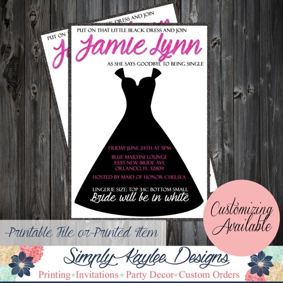 Little Black Dress Bachelorette Party 4