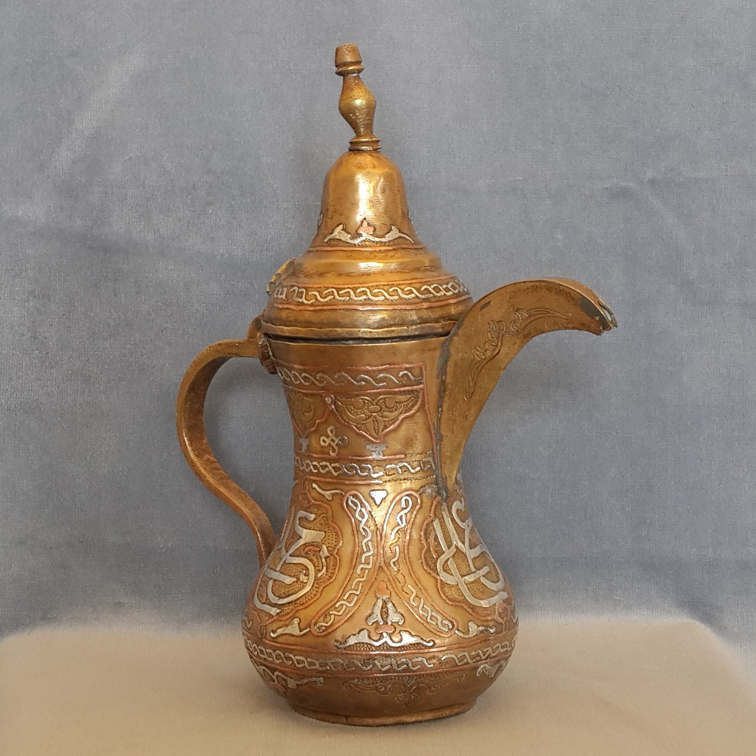 Arabic TeaPot Antique Islamic Dallah Coffee Pot Mameluke
