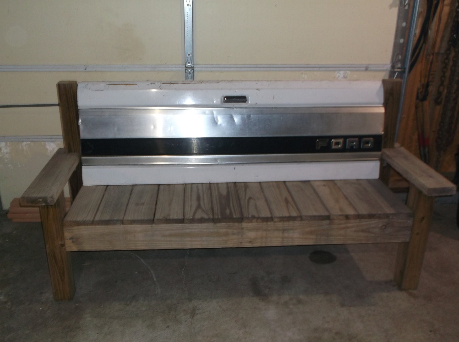 Ford Truck Tailgate bench First on Race Day Ford Pickup Pick