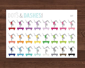 S47- Gymnastic reminder stickers, gymnastic practice reminder, kids sport reminder, gymnastics class, gym glass, girl sports