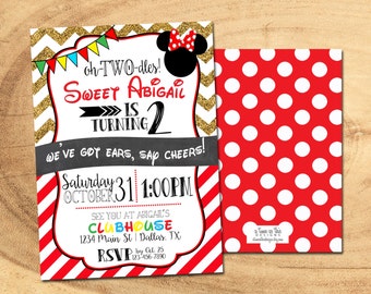 MINNIE MOUSE Birthday Invitation | Mickey Mouse Clubhouse