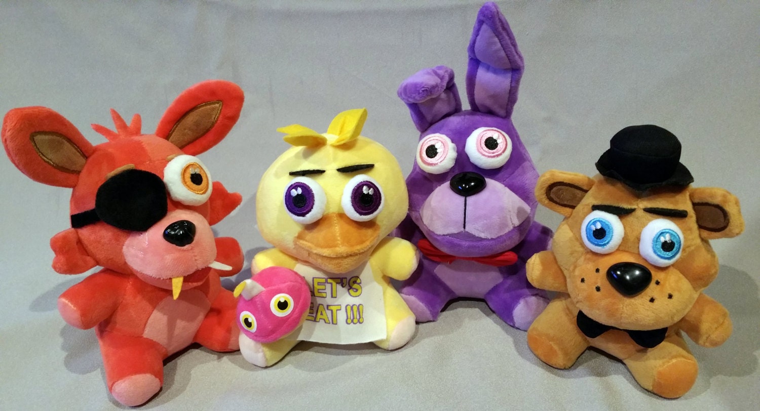 FNAF Plushie Set by FNAFToys on Etsy