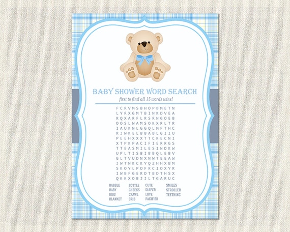 teddy bear baby shower games Prizes for teddy bear theme baby shower ...