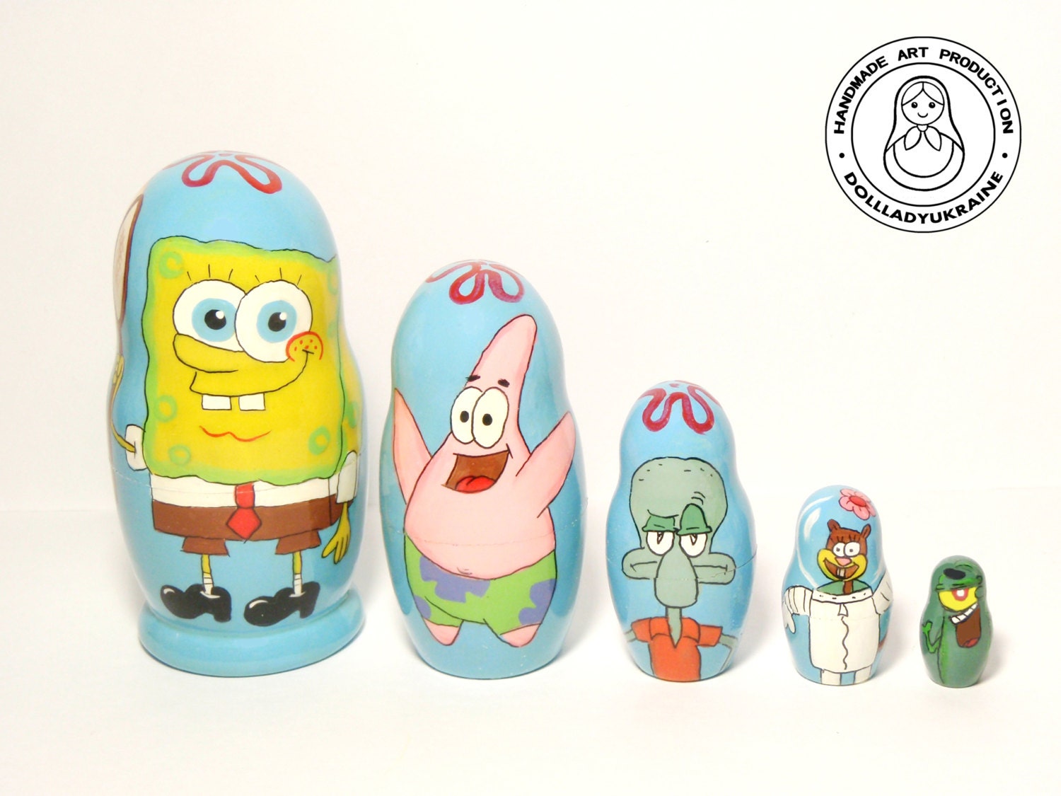 Nesting dolls SpongeBob SquarePantsMatryoshka Doll 5pcs 11