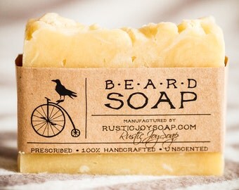 Beard Soap - soap for men, gift for men, gift for boyfriend, Valentine's Day gift, soap for beard, all natural soap, homemade soap