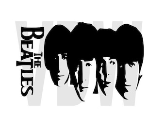 Beatles silhouette | Etsy