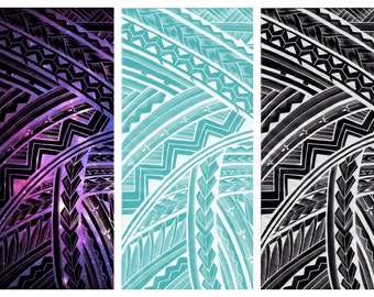Polynesian tribal hawaiian tahitian maori tongan galaxy blue Prints painting print art collectible home living