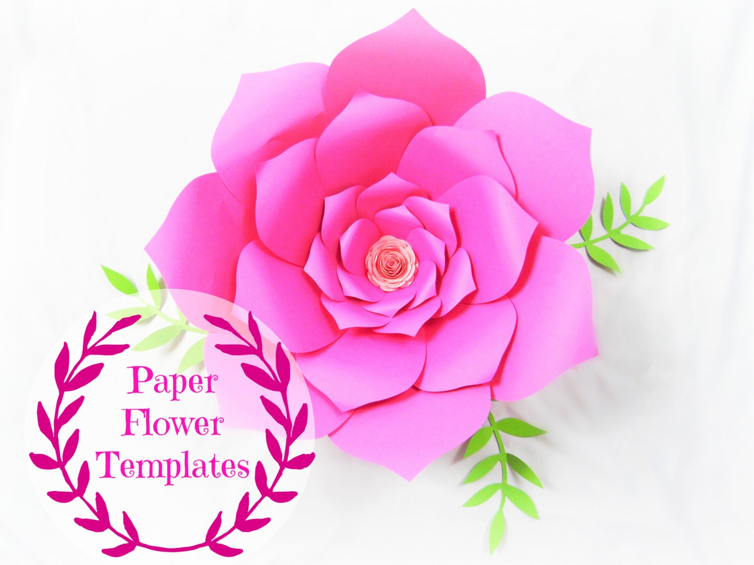 Free Free 124 Free Large Paper Flower Templates Svg SVG PNG EPS DXF File