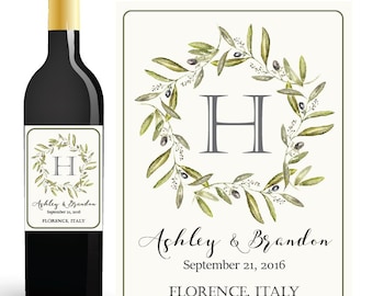 Wedding WINE BOTTLE LABEL, Custom Wine Labels Wedding, Wedding Wine Labels, Custom Wine Labels, Wedding Monogram, Reception Decorations