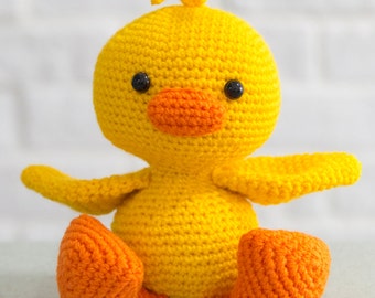 Items similar to Mini amigurumi duck, amigurumi duck, crochet duck ...