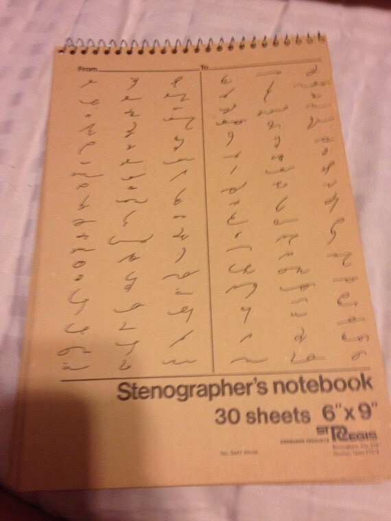 Brand new Stenographers notebook