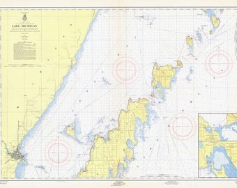 1903 Nautical Map of Lake Saint Clair by GenealogicalSurveyor