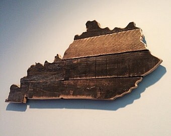 Small Reclaimed KY State Sign