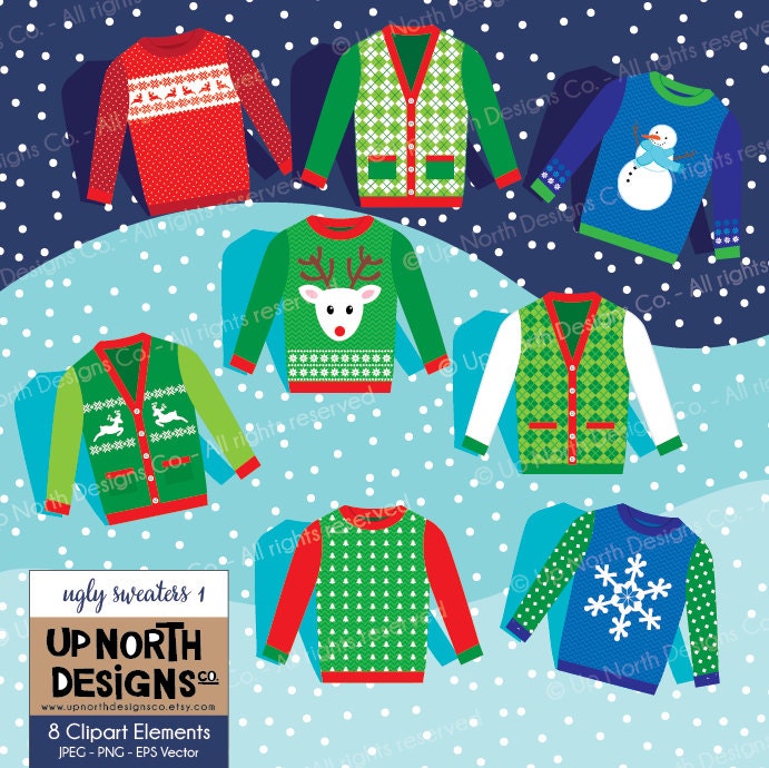 free ugly holiday sweater clip art - photo #41