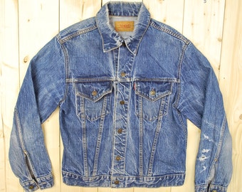 Vintage 1960's/70's LEVIS "BIG E" Denim Jean Jacket / Retro Collectable Rare