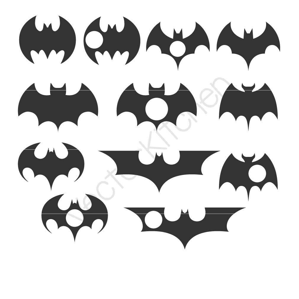 Batman Inspired Designs, Circle for Monogram Cutting Template SVG EPS ...