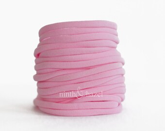 Nylon Headbands, Nylon Headbands Wholesale, Nylon Baby Headbands, Nylon Elastic, Headbands, Skinny Headband, Pale Pink, Soft Pink