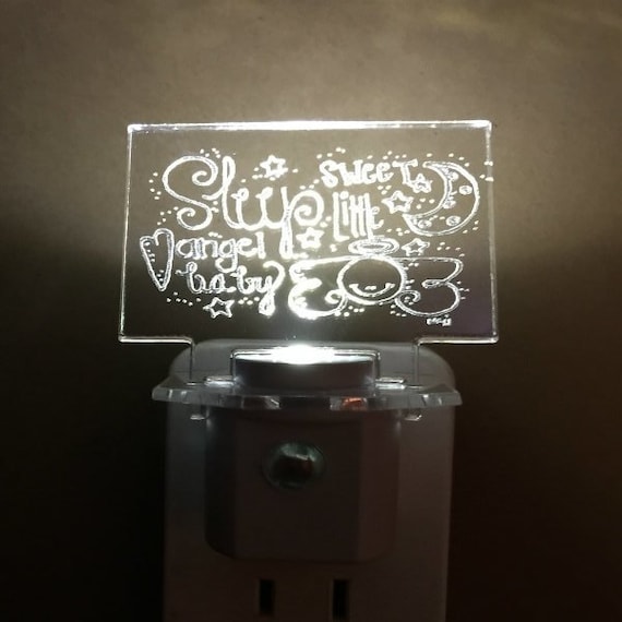 Personalized Custom Laser Engraved Acrylic Night Light