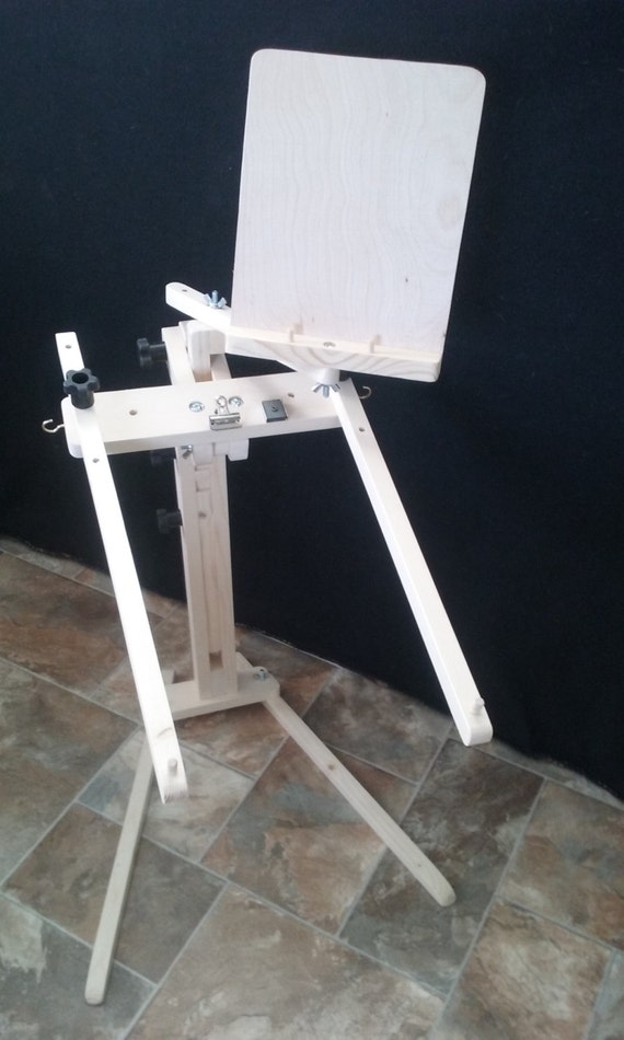 Needlework Floor Stand with Pattern/magazine by OceanWoodworks