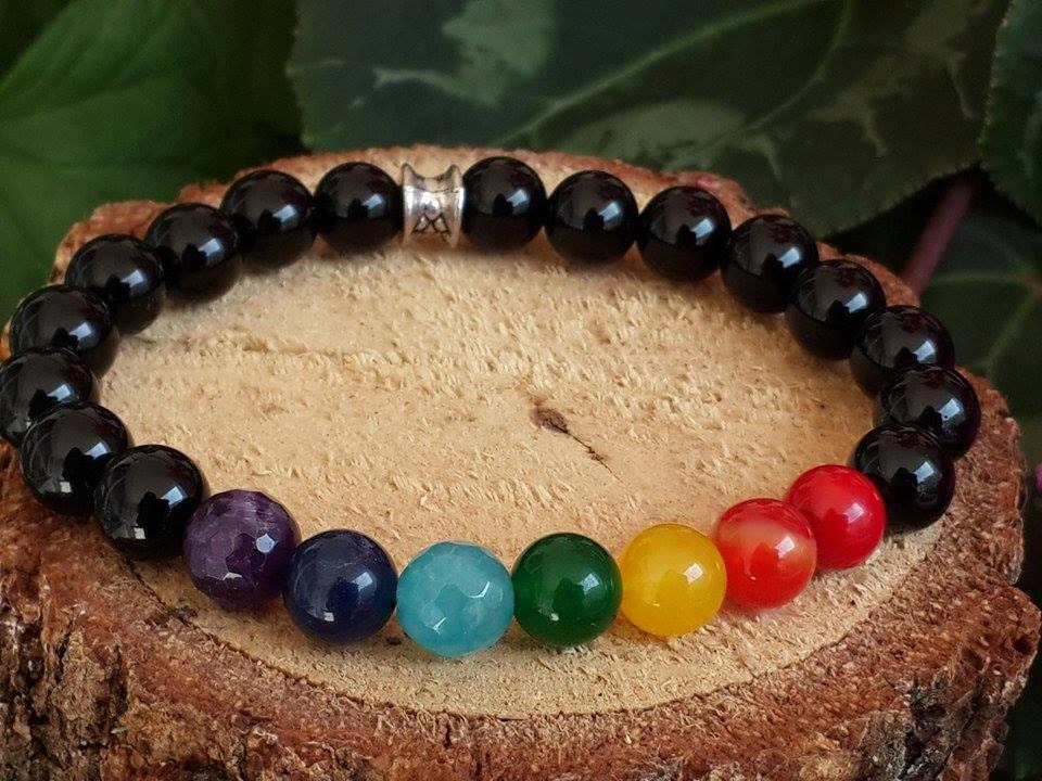 Chakra Bracelet For Men Meditation Bracelet Crystal Healing