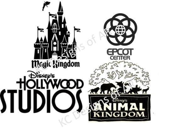 Download Walt Disney World Park logos SVG files for cutting machines