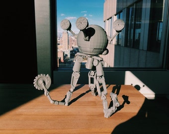 Fully Articulated Codsworth, Fallout 4 , Your favorite Mr. Handy Robot , Unpainted kit and ready for your imagination!