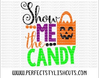 Show Me The Candy SVG, DXF, EPS, png Files for Cutting Machines Cameo or Cricut - Halloween Svg, Pumpkin Svg, Fall Svg, Trick or Treat Svg