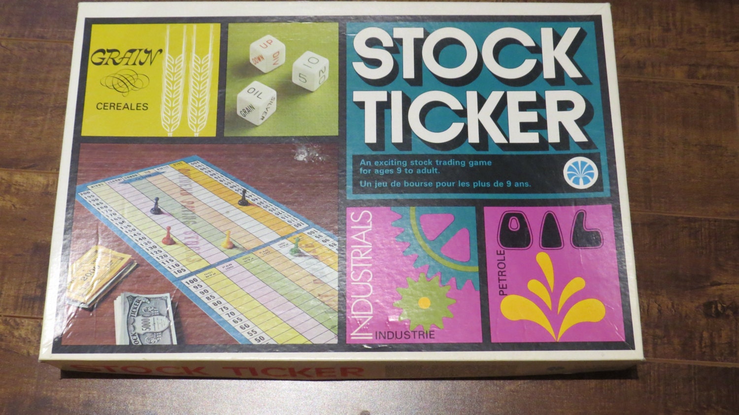 Vintage Stock Ticker Board Game Unique Version