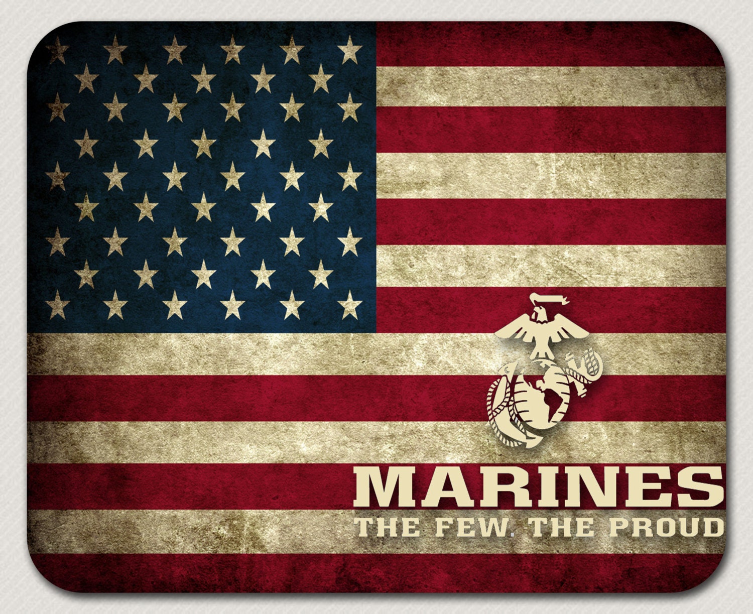 Marines Corps USMC Independence Motto Flag 4th july mat Stars