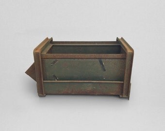 Industrial Steel Storage Bin Large Grey