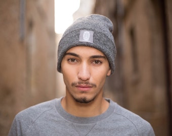 Bonnet gris chiné - Beanie - Homme et femme (unisexe)