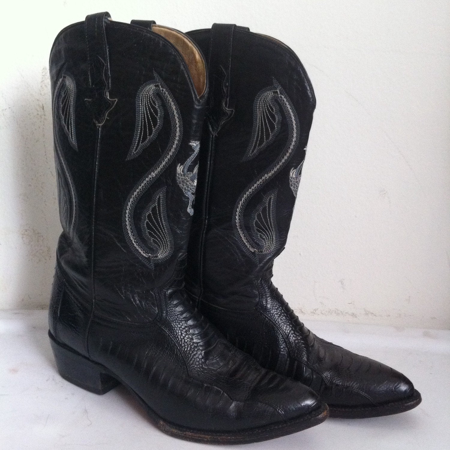 mens black cowboy boots