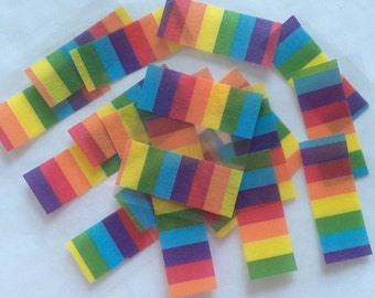 Rainbow Stripes Precut WASHI TAPE for ECLP Vertical Weekly Headers