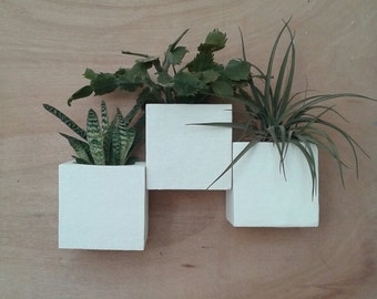 wall planters composition x3,vases,plant pots,vertical garden,living wall,green wall,vertical planter
