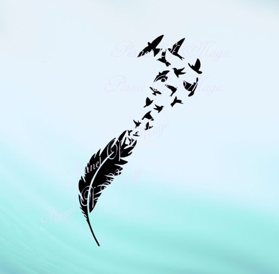 Download Feather Svg, Feather Bird SVG File, Flying Birds Svg ...