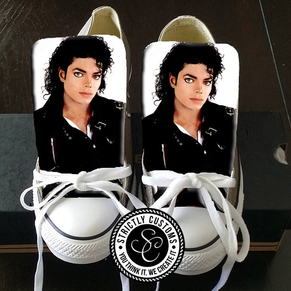 Custom Michael Jackson Converse Version 2 by StrictlyCustoms