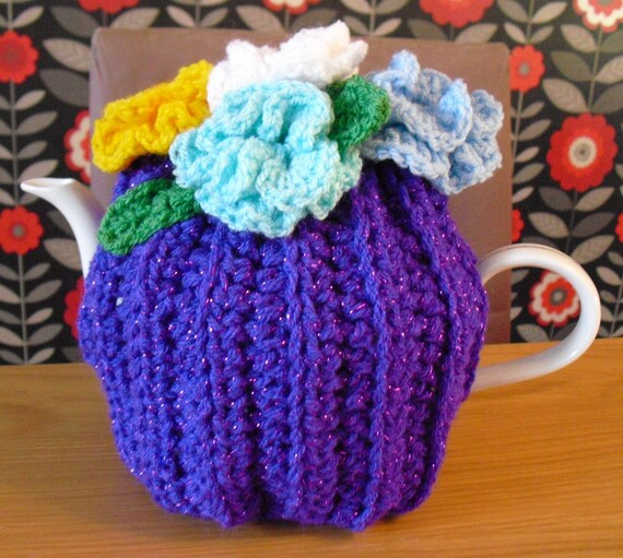 Tea Pot Cosy Beautiful Crocheted Tea Pot Cover by PhoebesCreation