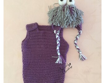Monster Costume for first Halloween - Baby Boo's Monster Costume - Sizes newborn, 3 months, 6 months, 9 months, 12 months