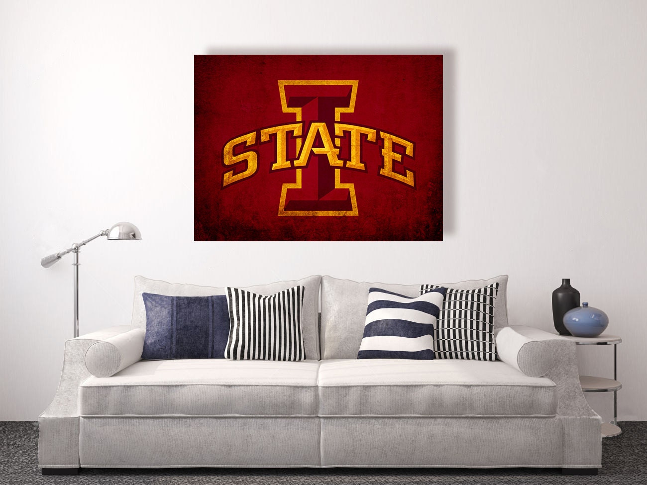 Iowa State Cyclones vintage style Canvas Wall Art vintage