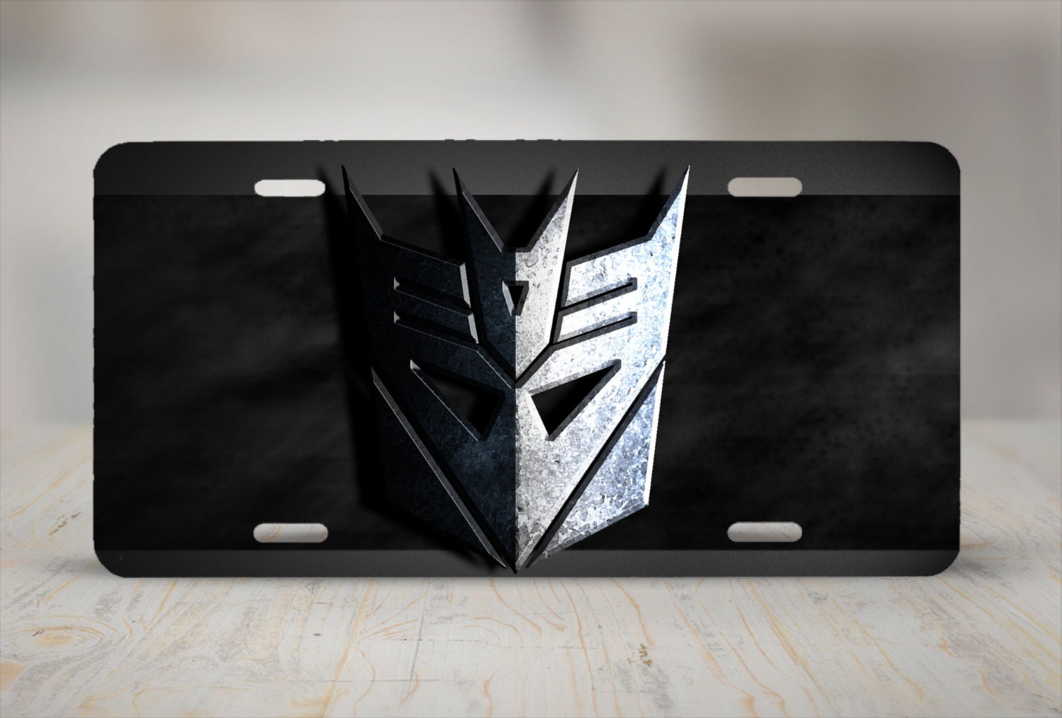Transformers Decepticons Logo Aluminum License Plate