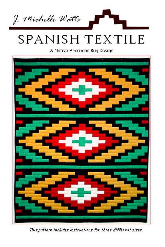 Items similar to Spanish Textile Pieced Quilt Pattern DOWNLOAD on Etsy
