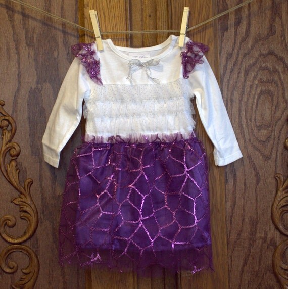 Purple Sparkle Girl Dress Purple Easter Dress by thebluekeystone