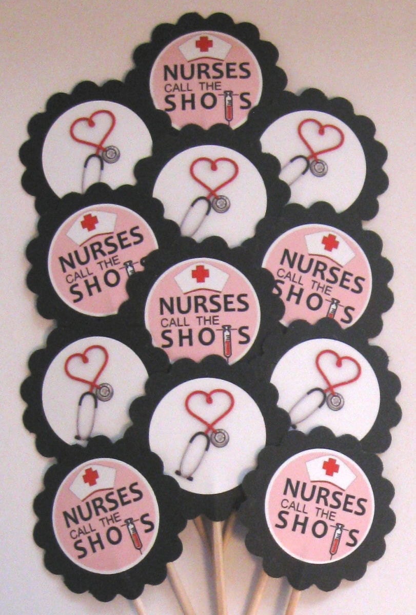 Nurse Cupcake Toppers/Party Picks Item 1006